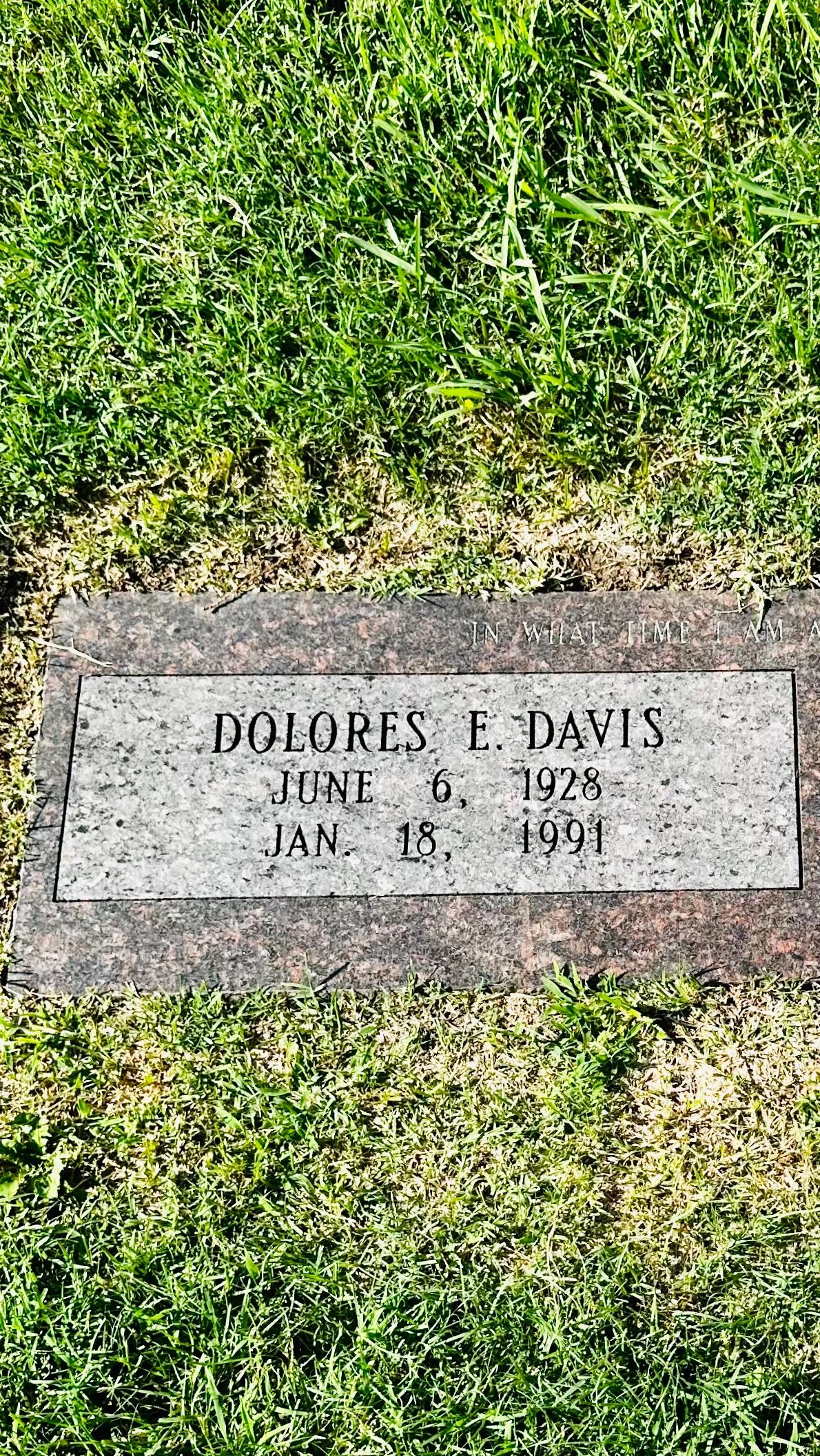Dolores Davis Grave - Old Mission Cemetery, Wichita, KS Dolores Davis Grave - Old Mission Cemetery, Wichita, KS