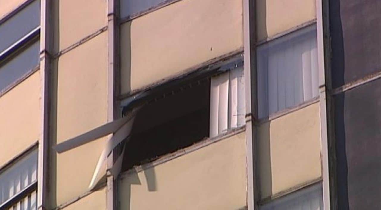 Window where Josh Hilberling fell